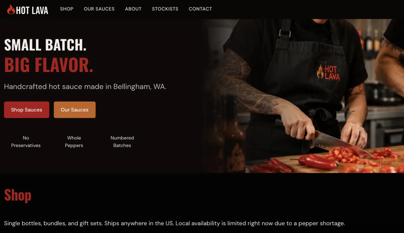 Webpage example